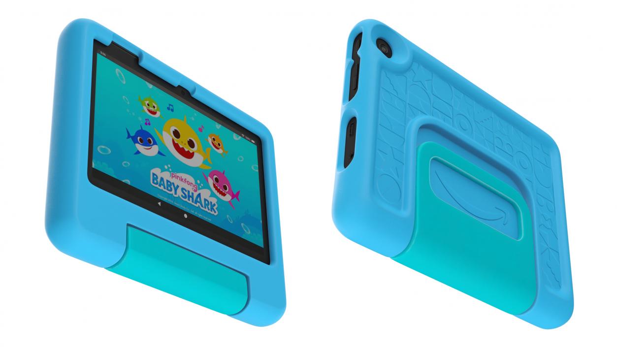 3D model Amazon Fire 7 Kids Tablet Blue