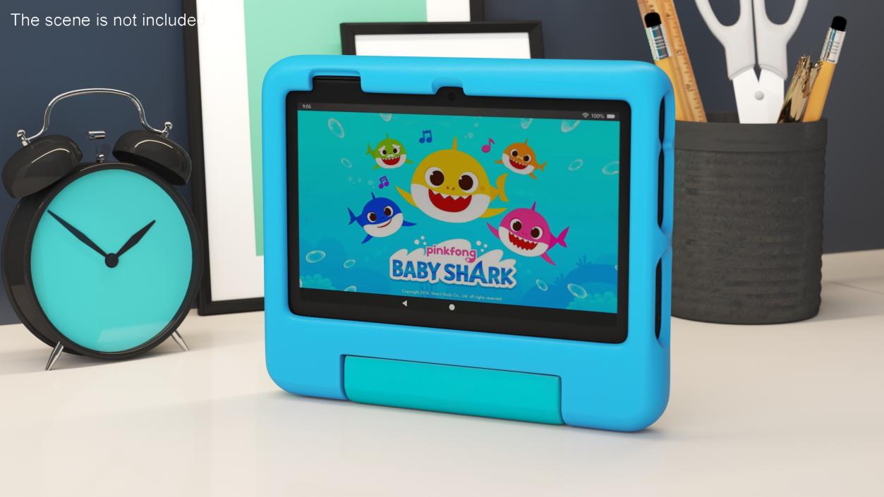 3D model Amazon Fire 7 Kids Tablet Blue