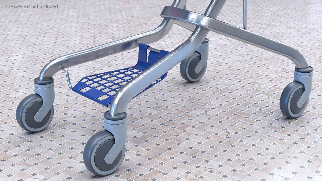 3D Shopping Baskets and Trolley Collection 4