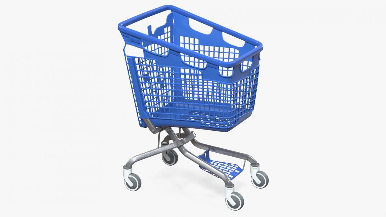 3D Shopping Baskets and Trolley Collection 4