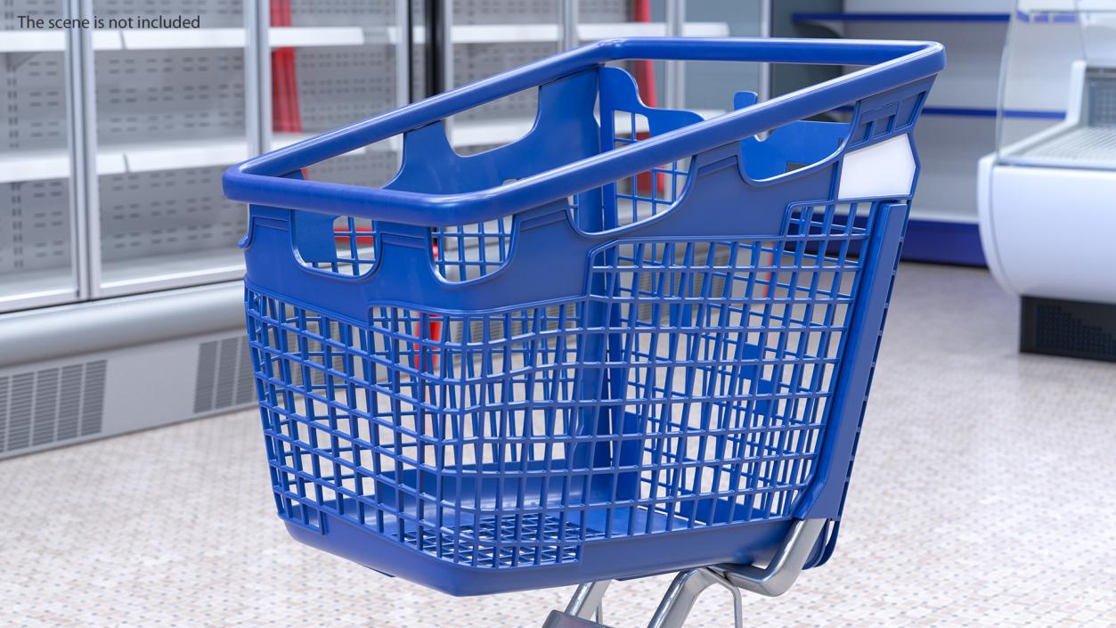 3D Shopping Baskets and Trolley Collection 4