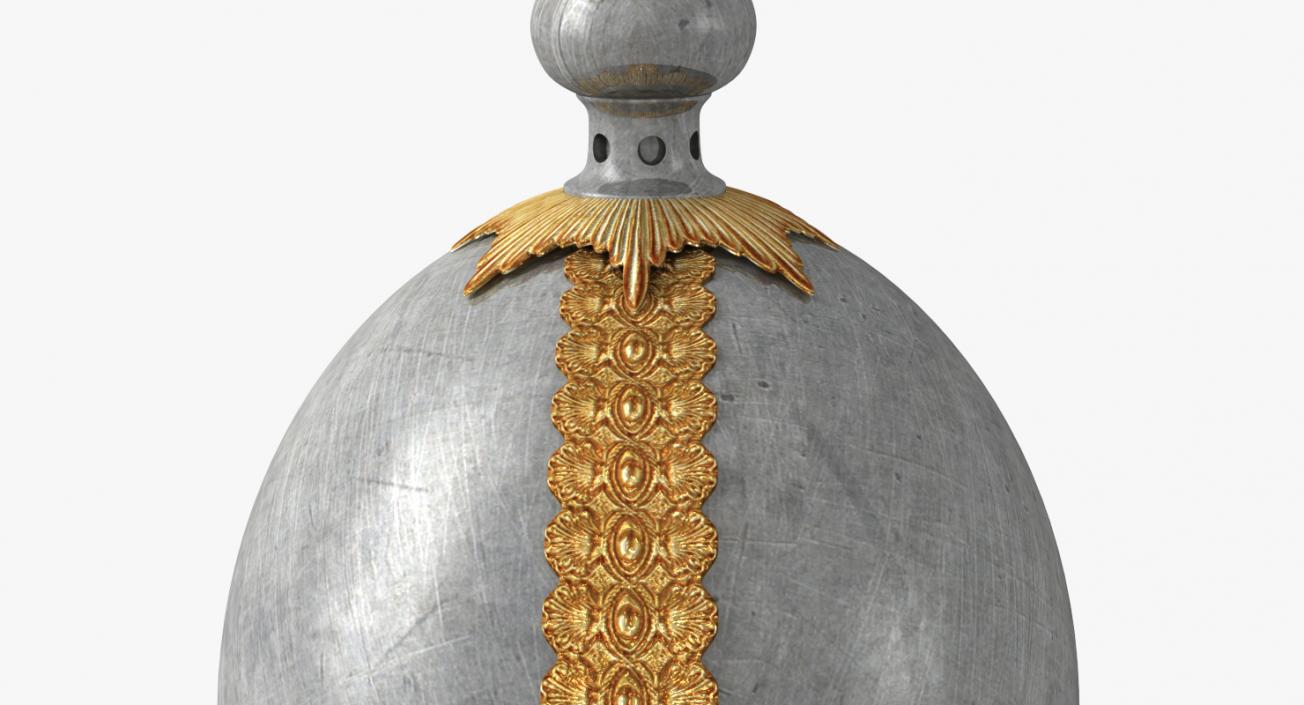 British Life Guard Cavalry Helmet with Fur 3D