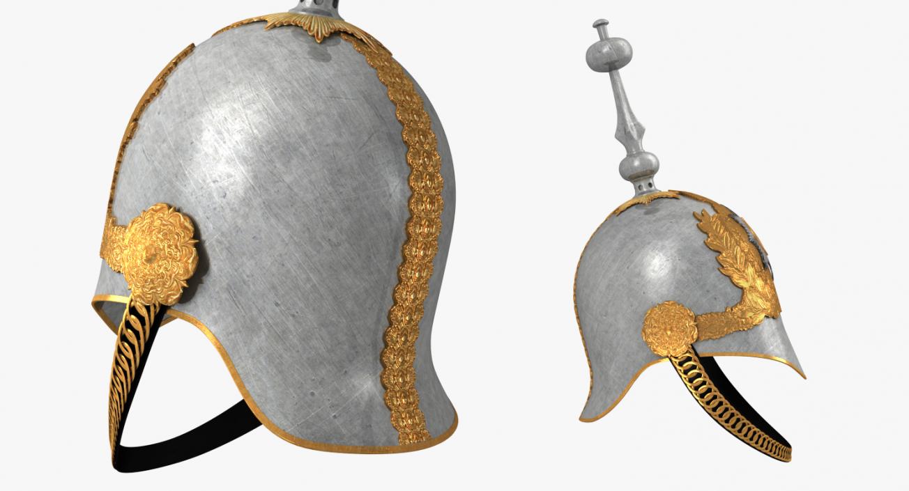 British Life Guard Cavalry Helmet with Fur 3D