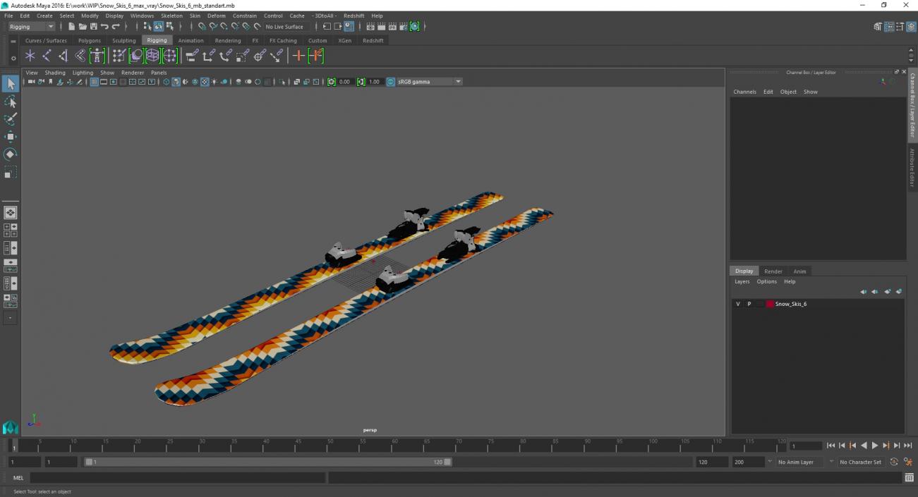 3D Snow Skis 6