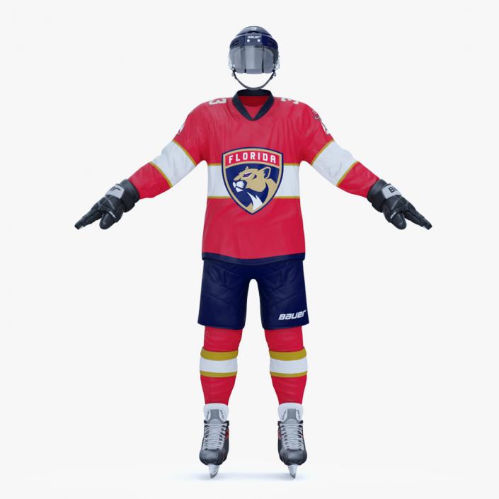 3D Hockey Uniform Florida Panthers