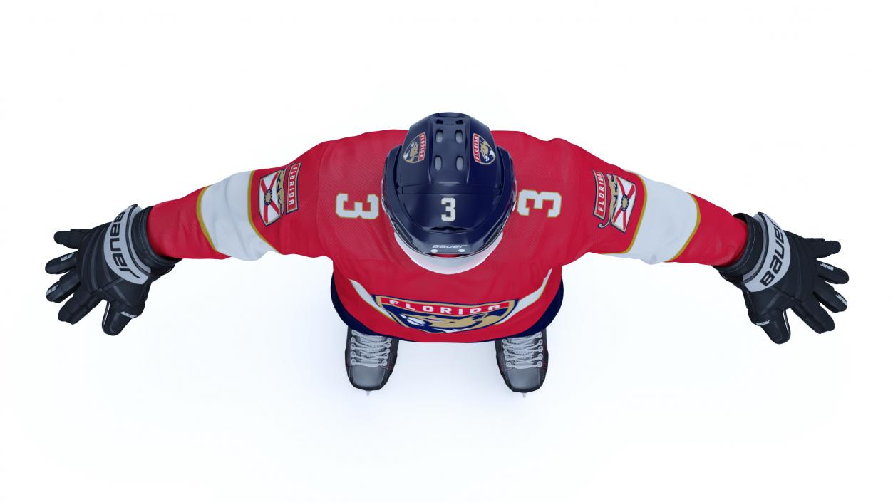 3D Hockey Uniform Florida Panthers