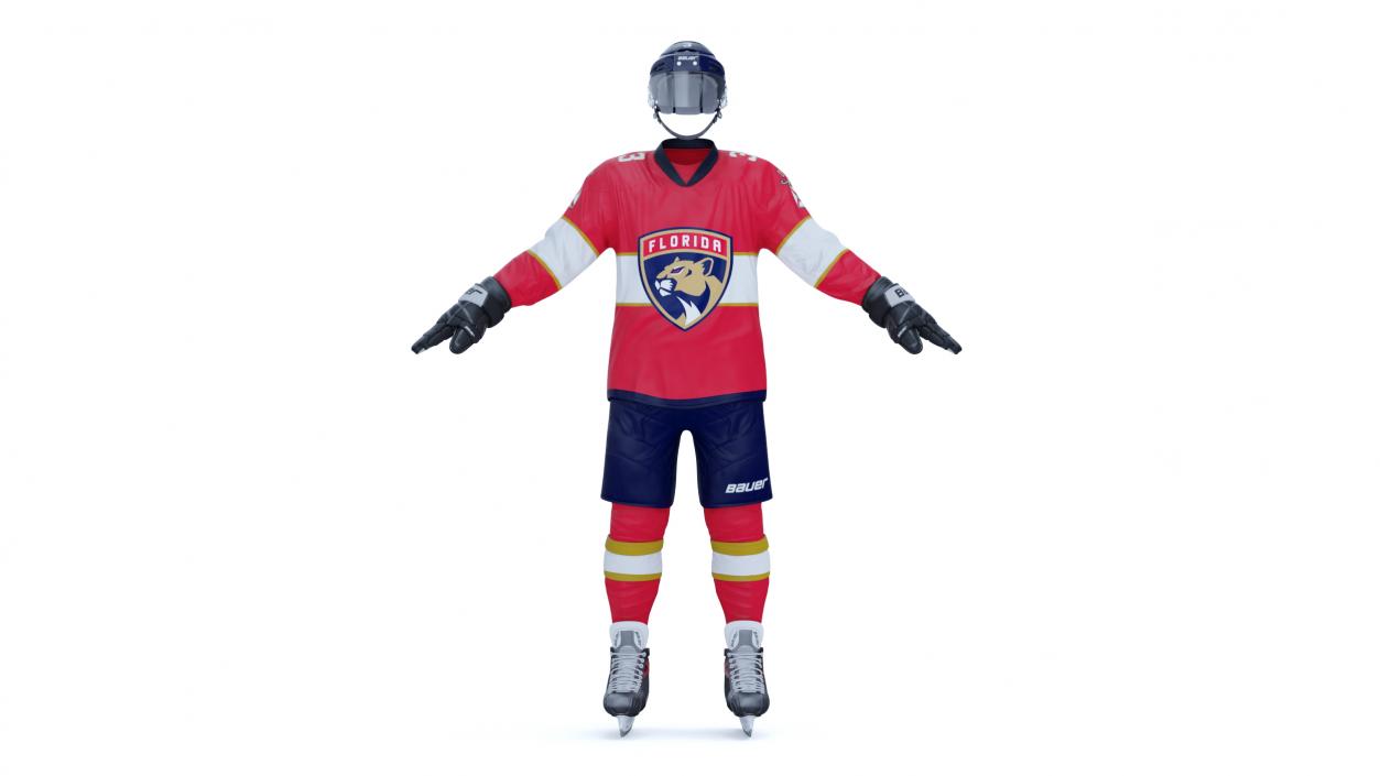 3D Hockey Uniform Florida Panthers