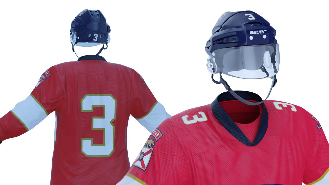 3D Hockey Uniform Florida Panthers