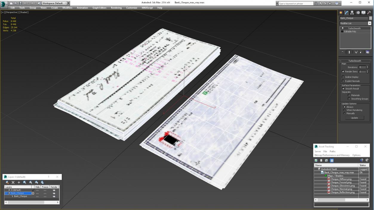 3D Bank Cheque