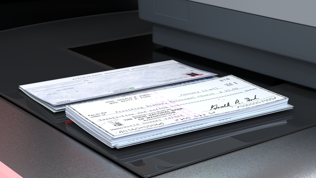 3D Bank Cheque