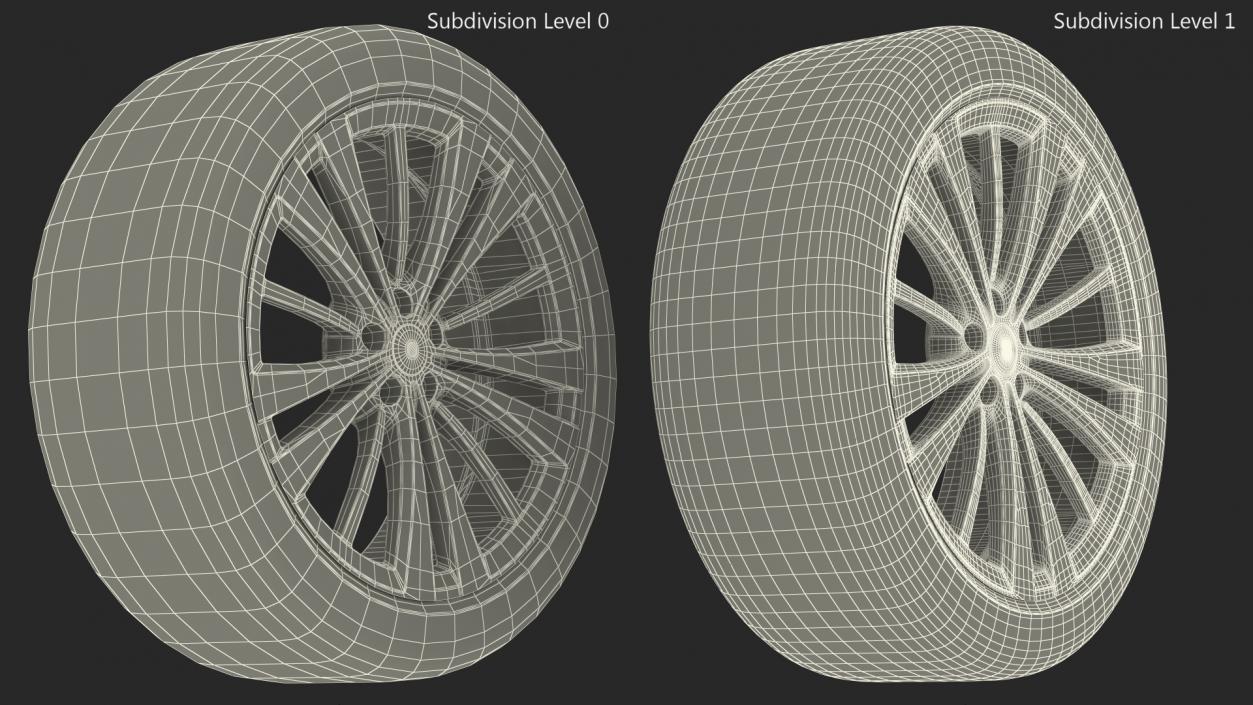 Range Rover Wheel 3D