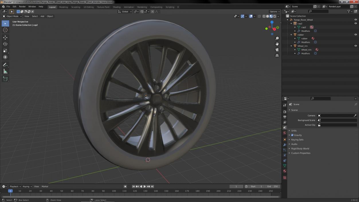 Range Rover Wheel 3D