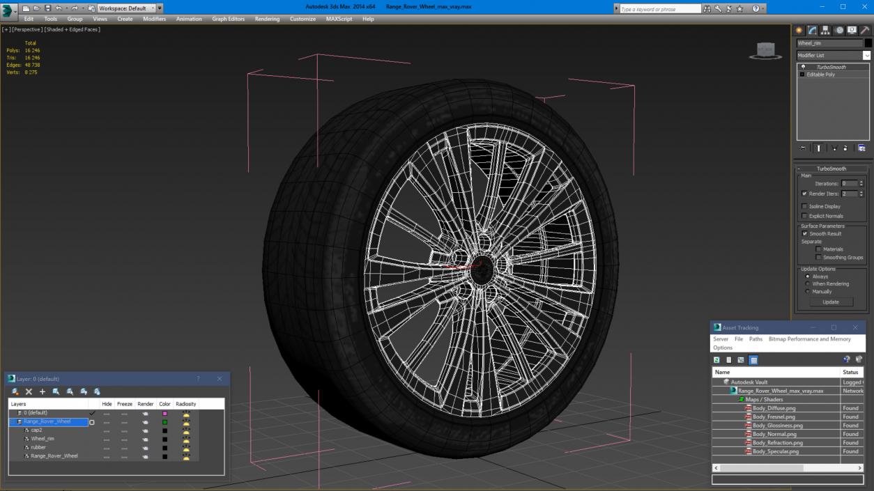 Range Rover Wheel 3D