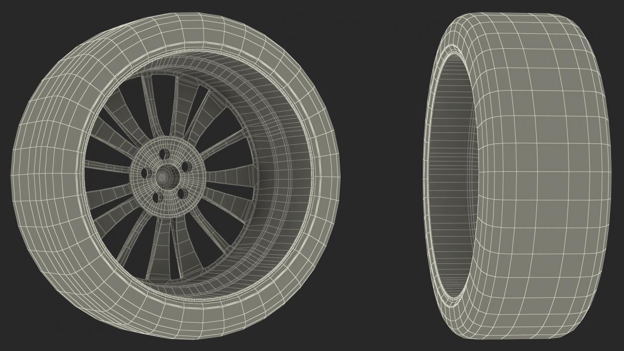 Range Rover Wheel 3D