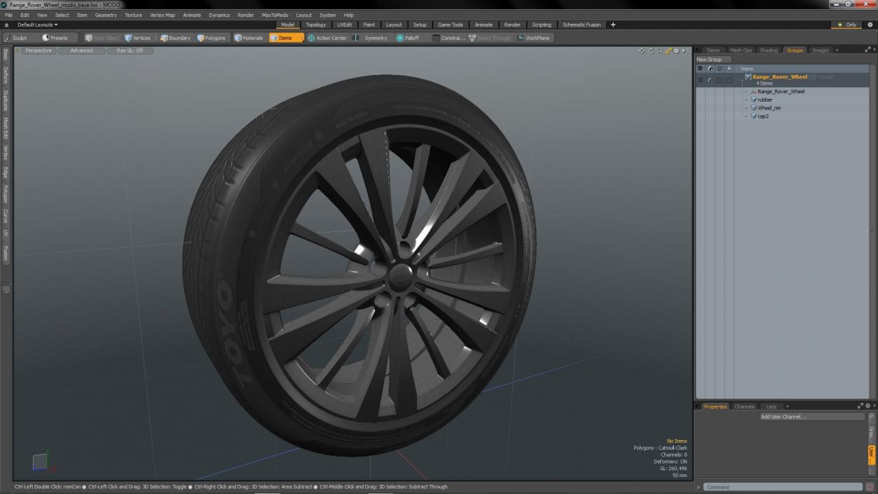 Range Rover Wheel 3D