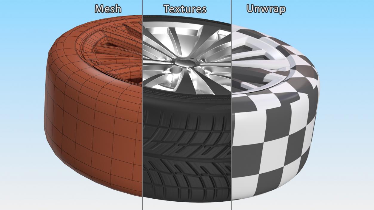 Range Rover Wheel 3D