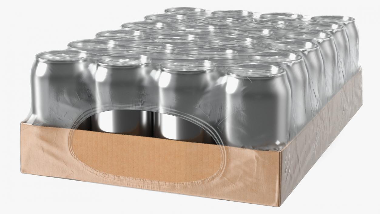 3D Transparent Pack of 24pcs 330ml Aluminium Cans