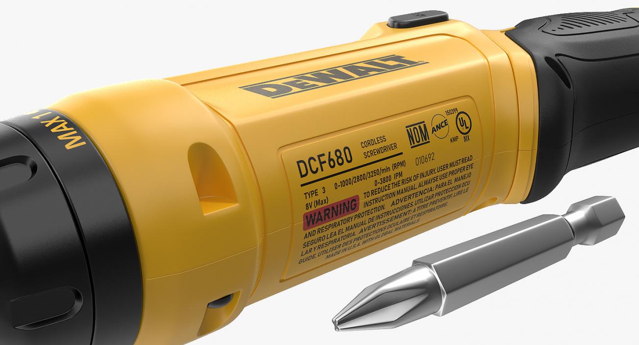 3D DeWalt DCF680N2 Gyroscopic Screwdriver model