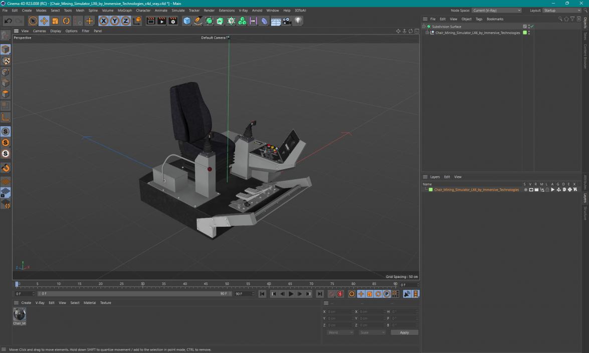 Chair Mining Simulator LX6 by Immersive Technologies 3D