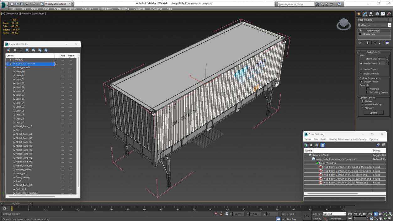 Swap Body Container 3D model