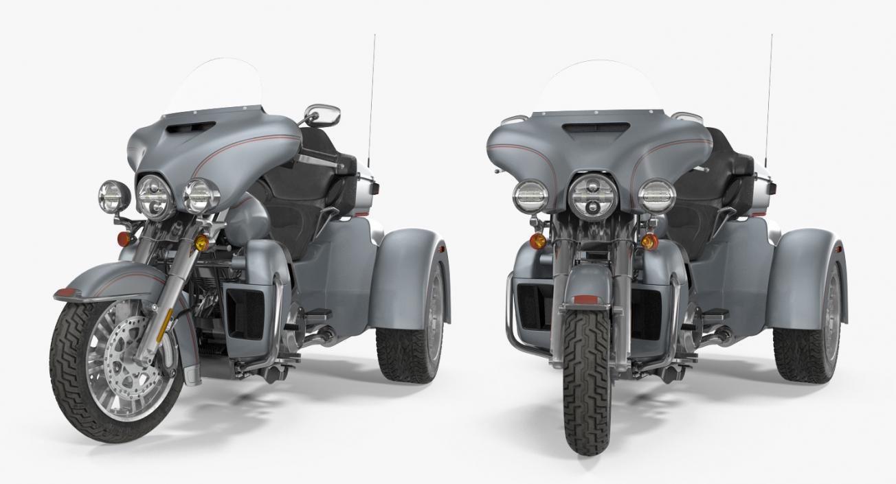 3D model Rigged Trike Motorcycles Collection