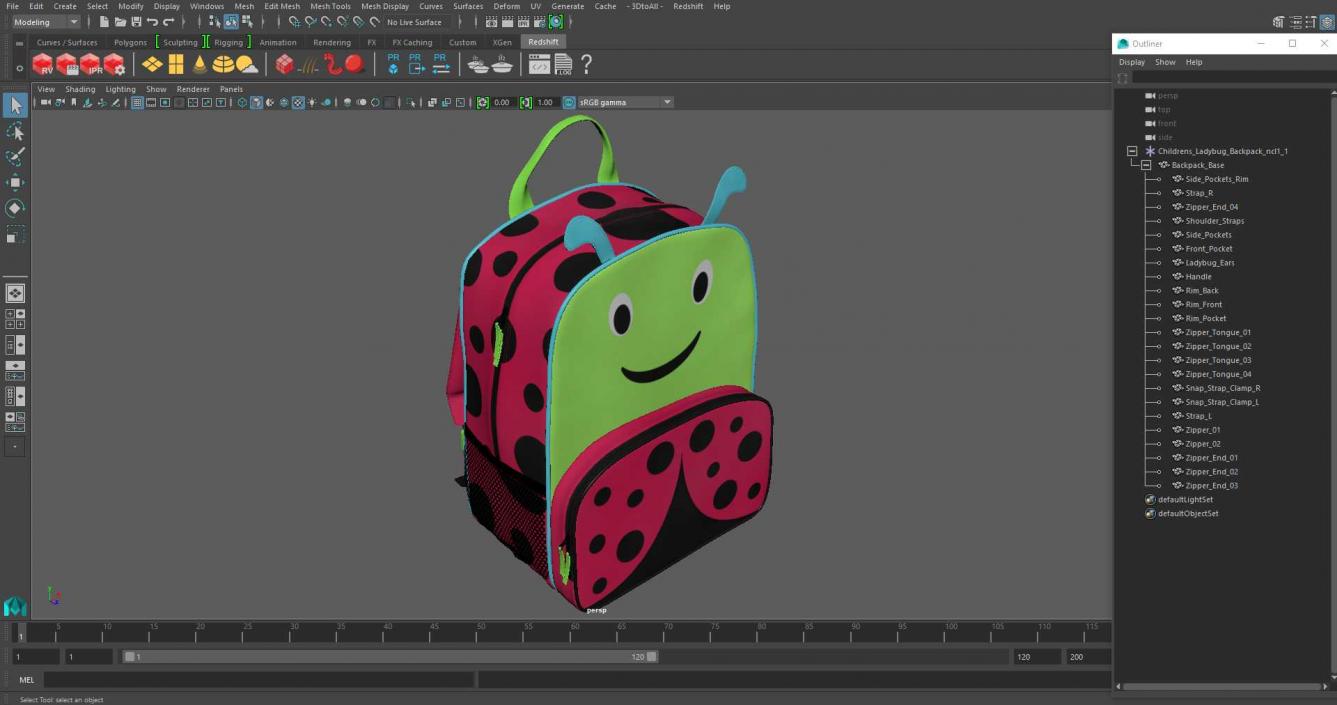 3D Childrens Ladybug Backpack