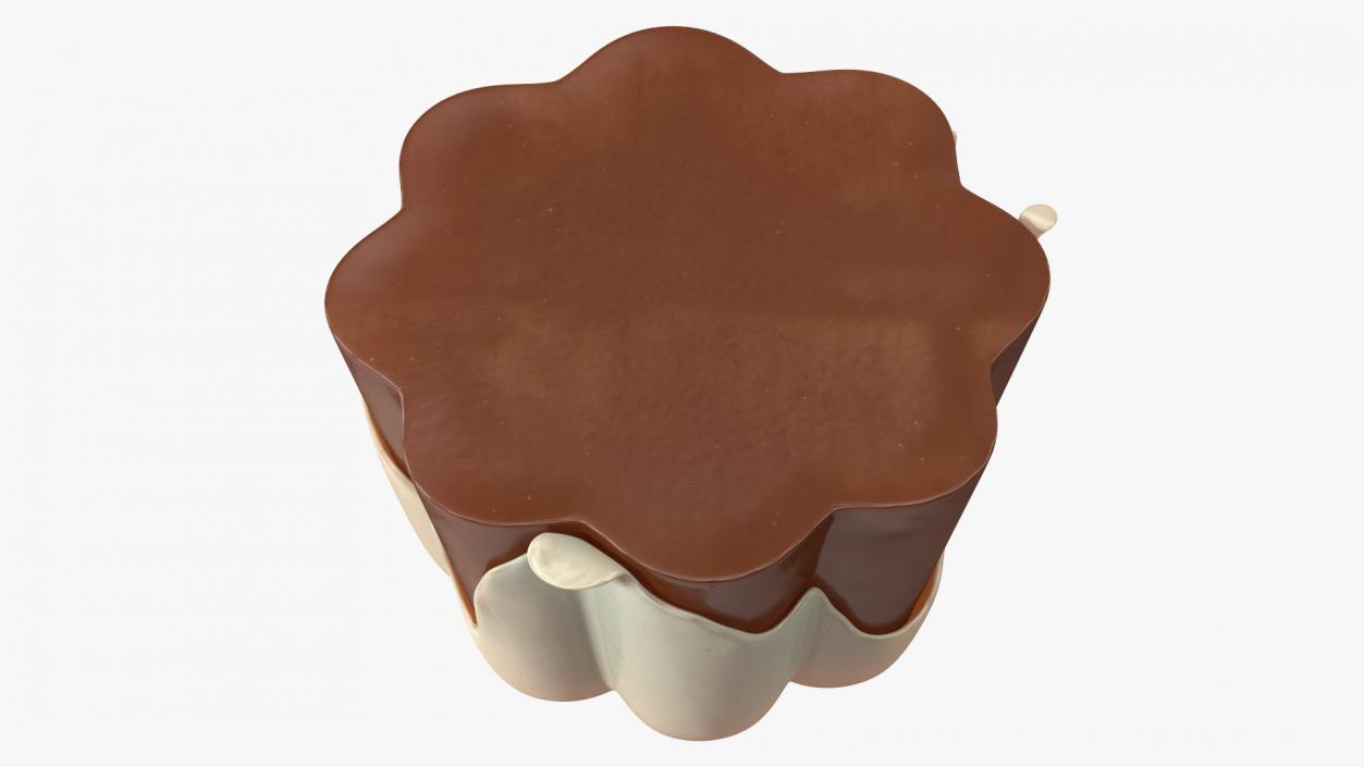 3D Jelly Pudding Chocolate model