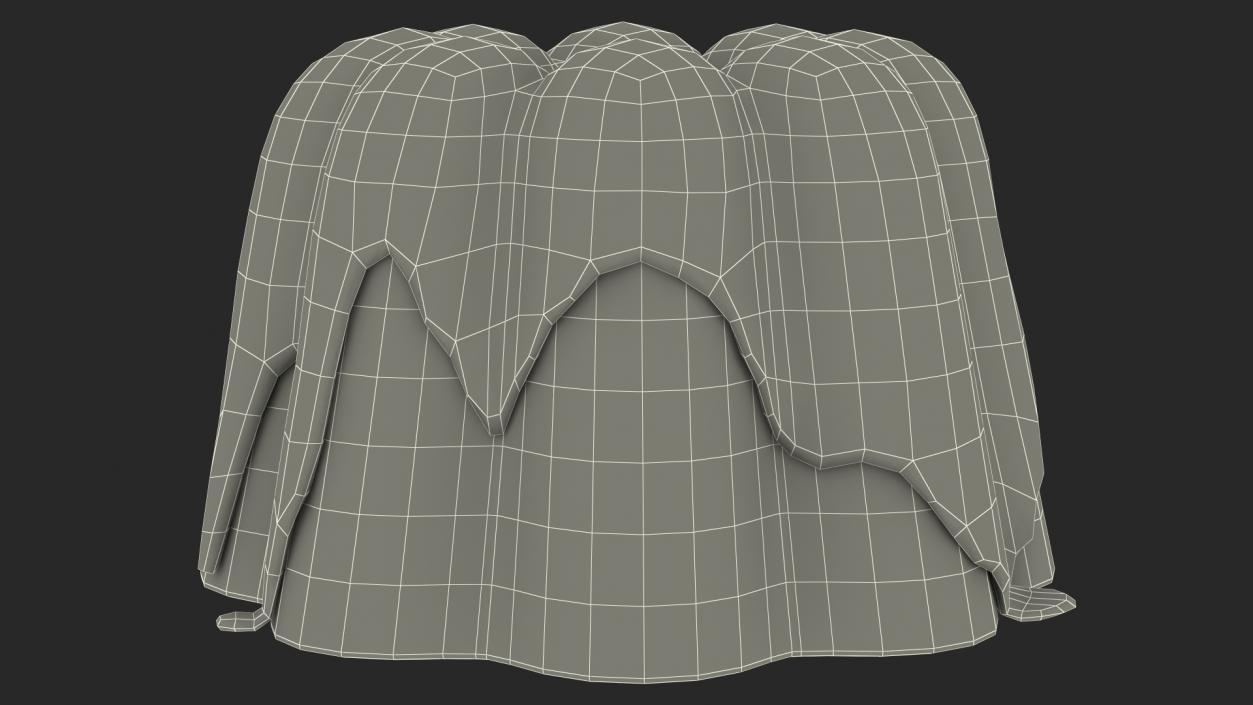 3D Jelly Pudding Chocolate model