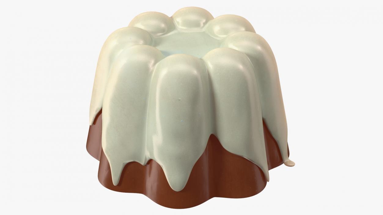 3D Jelly Pudding Chocolate model