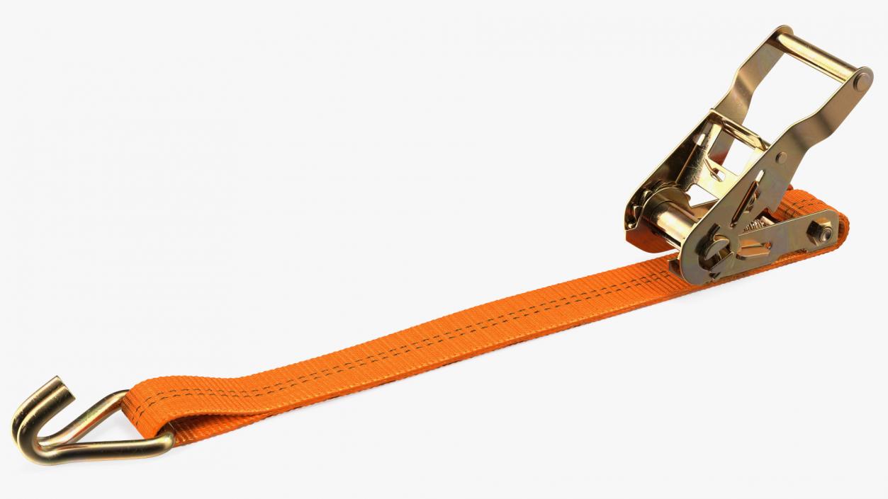 3D Tie Down Strap with Double J Hook model