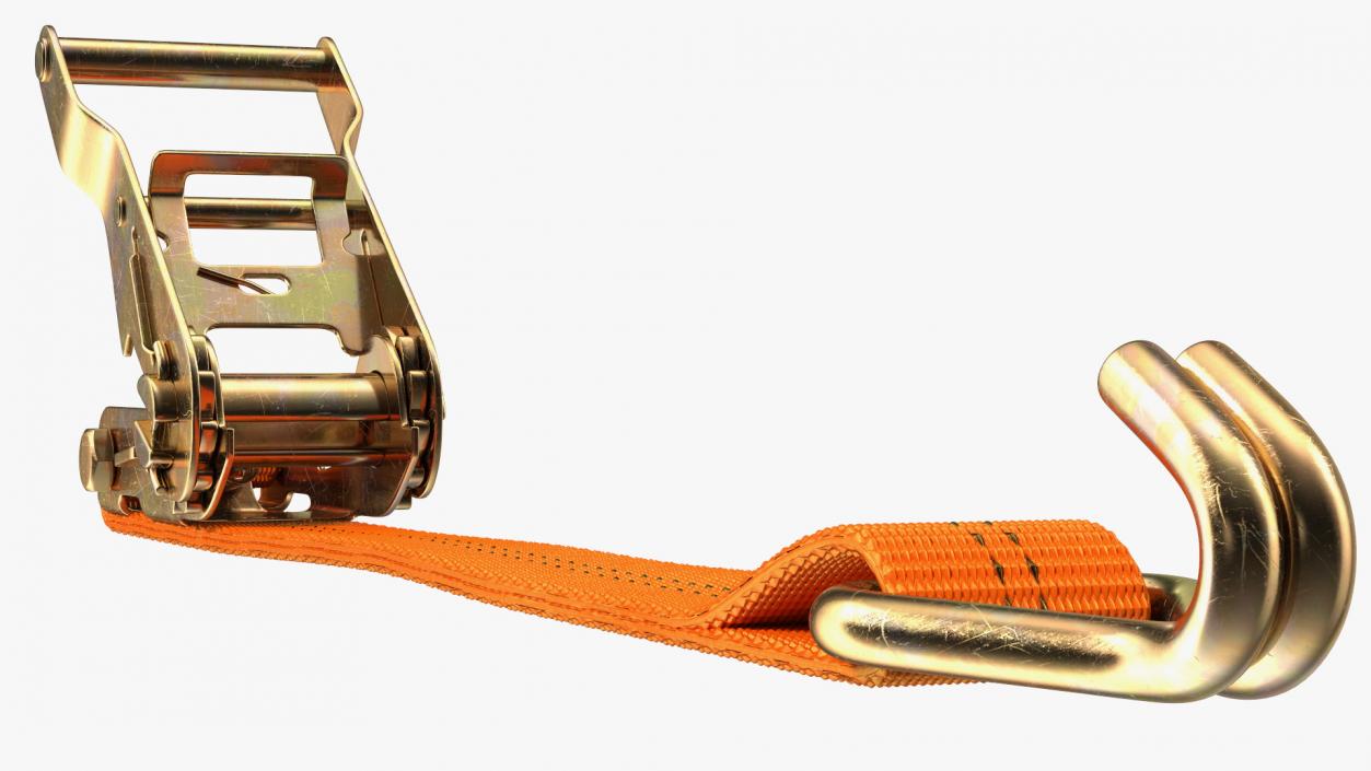 3D Tie Down Strap with Double J Hook model