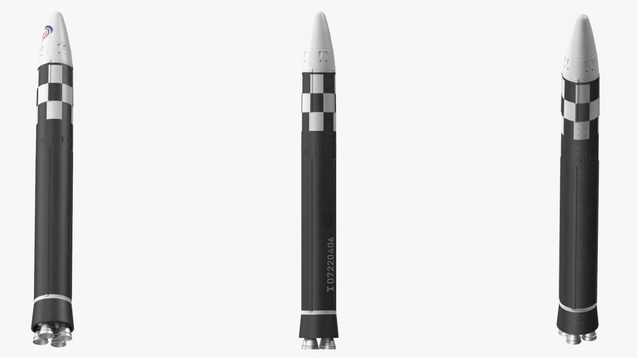 3D model Hwasong-17 Intercontinental Ballistic Missile