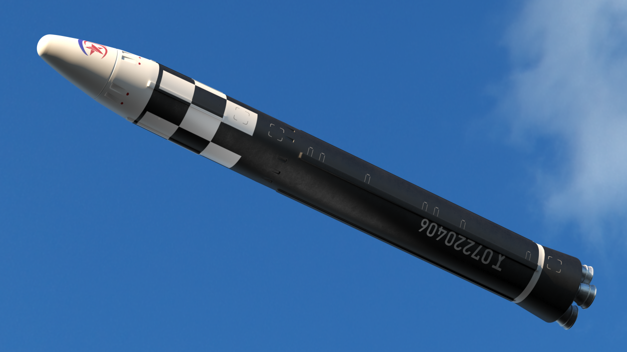 3D model Hwasong-17 Intercontinental Ballistic Missile