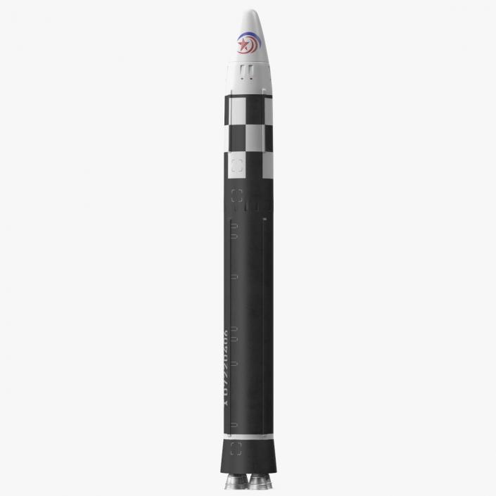 3D model Hwasong-17 Intercontinental Ballistic Missile