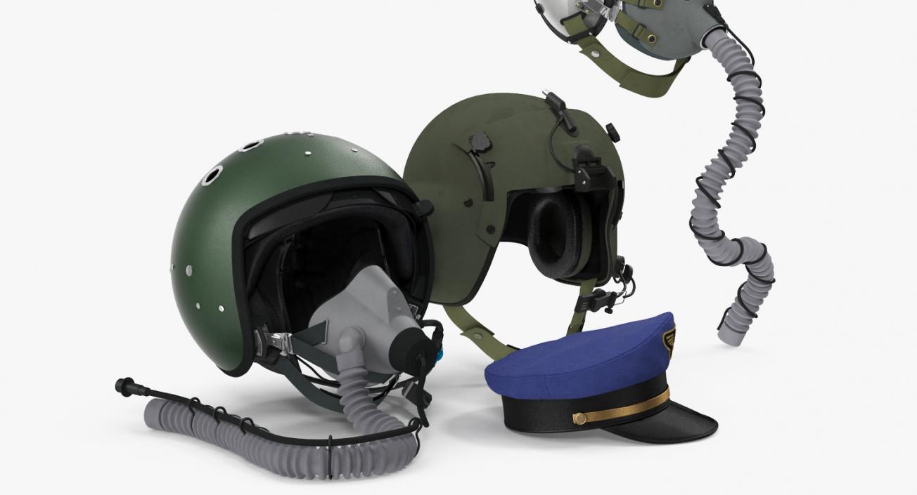 3D Pilot Hats Collection