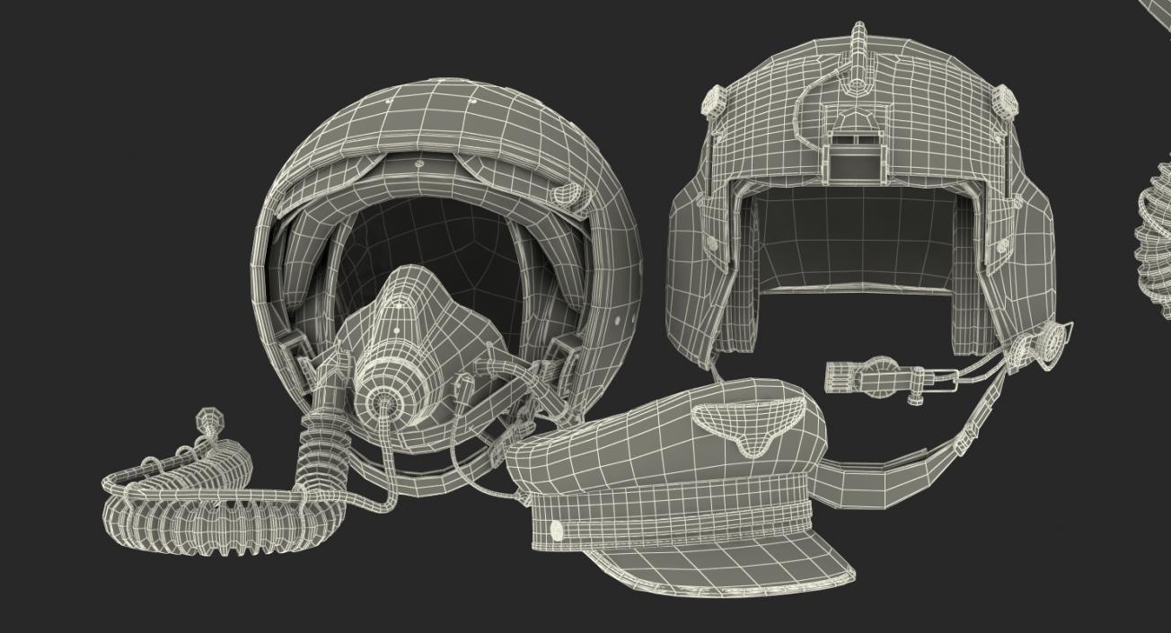 3D Pilot Hats Collection