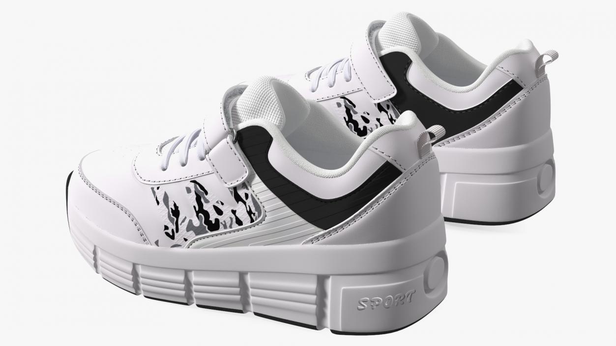 3D Shoes White