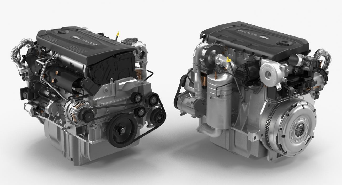 3D model Turbo Diesel Engine Chevrolet Cruze