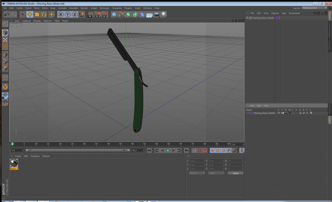 Shaving Razor Blade 3D model