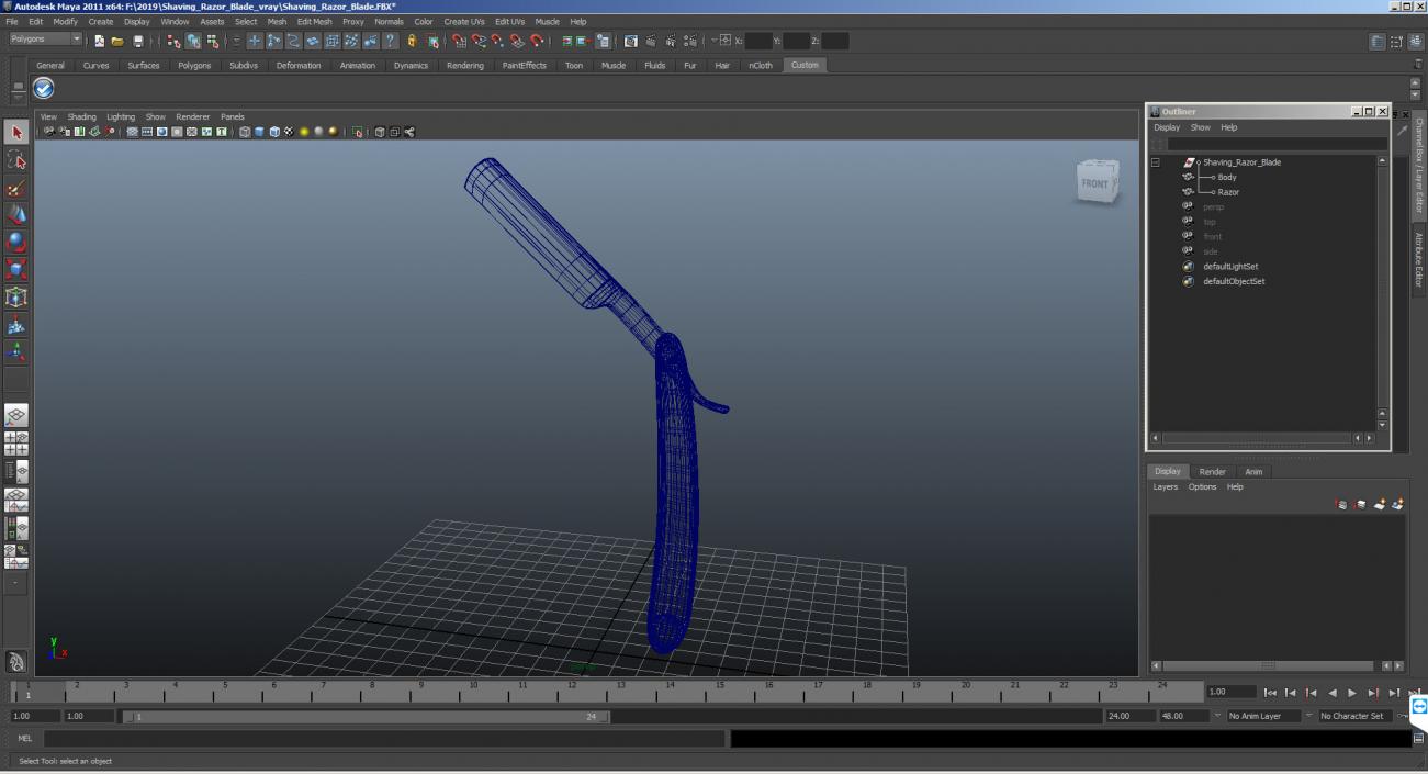 Shaving Razor Blade 3D model