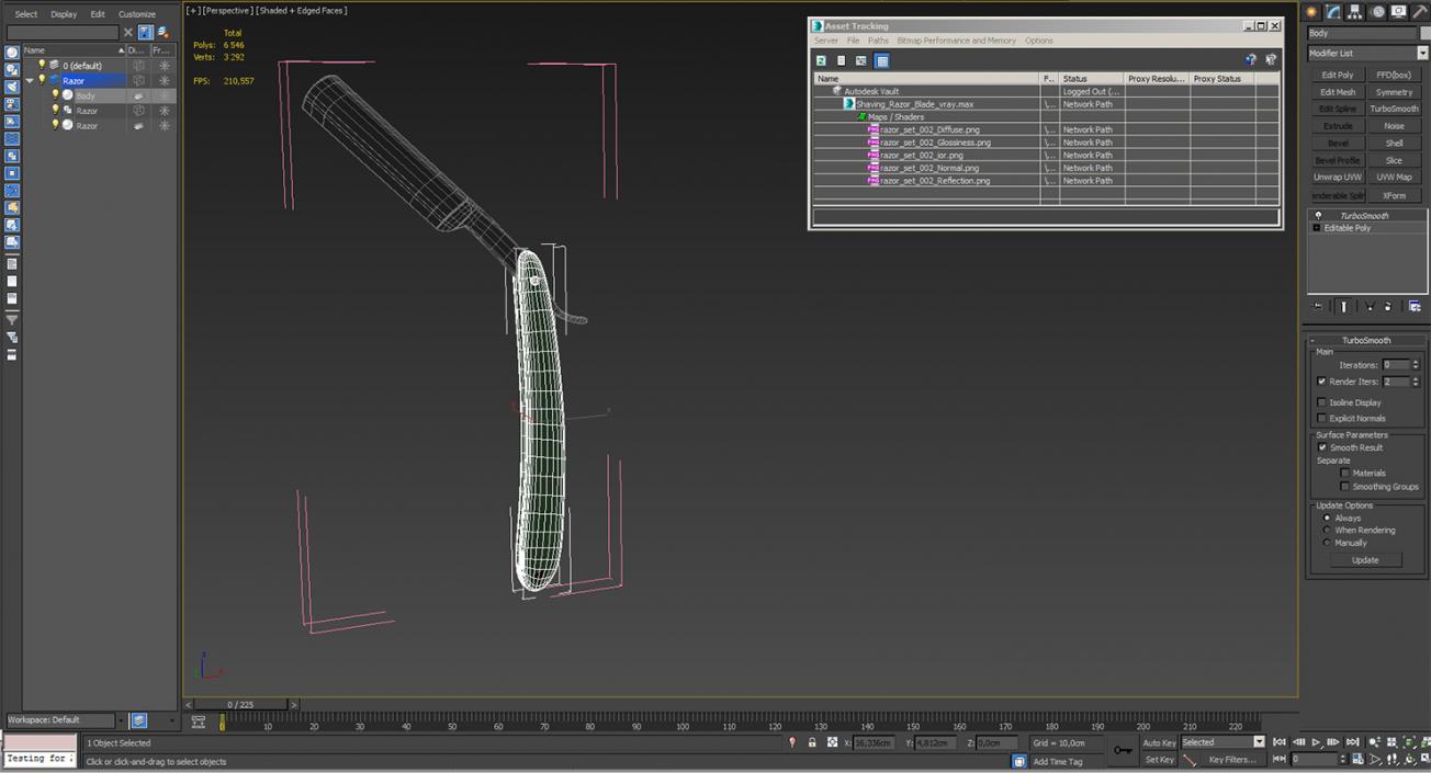 Shaving Razor Blade 3D model