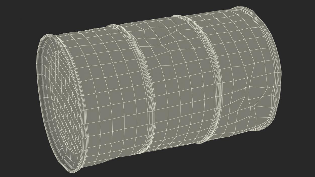 3D model Old Motor Oil Barrel