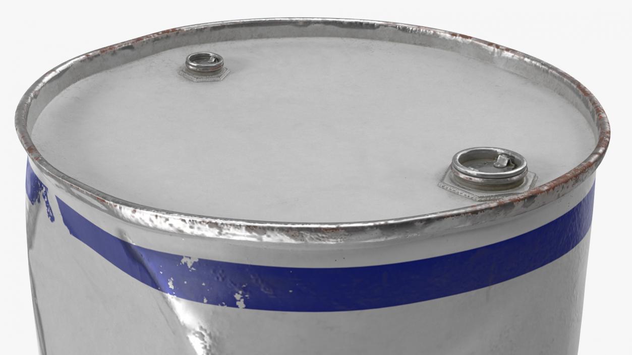 3D model Old Motor Oil Barrel