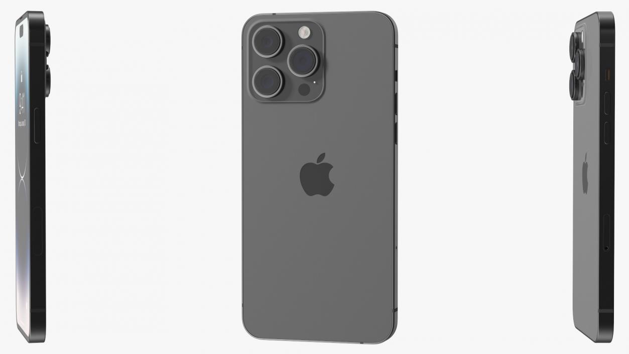 3D model Apple iPhone 14 Pro Max Space Black