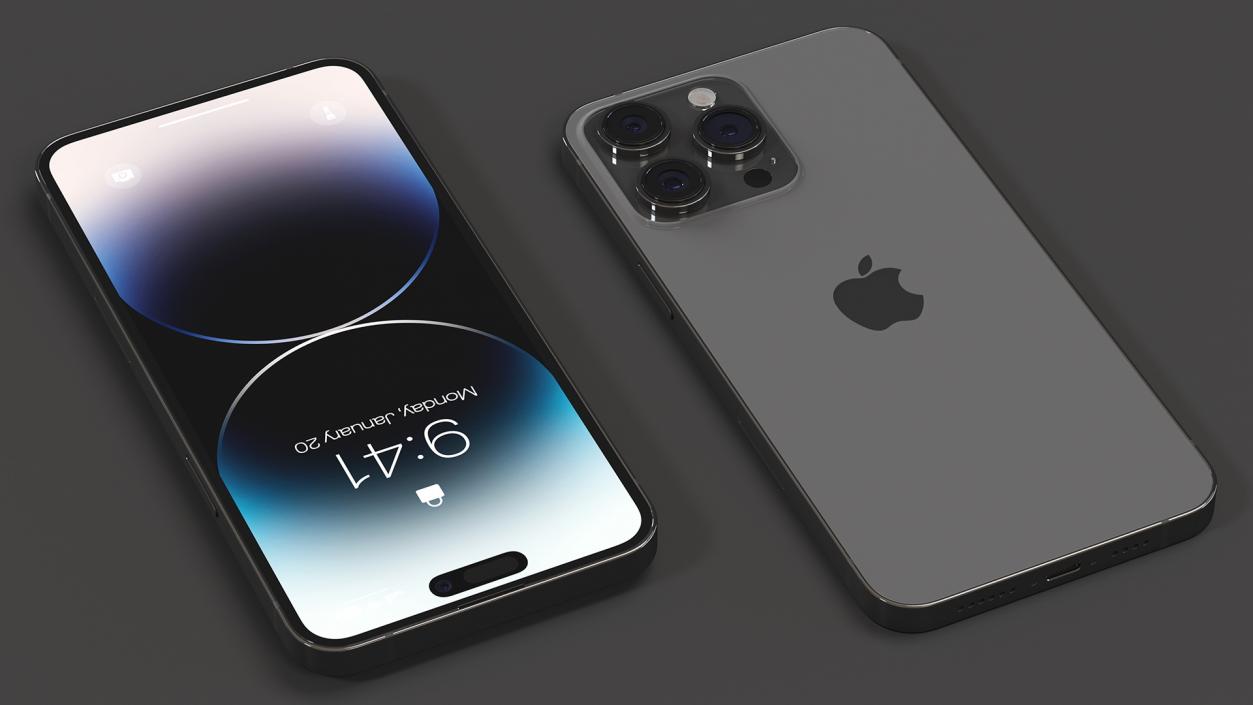 3D model Apple iPhone 14 Pro Max Space Black