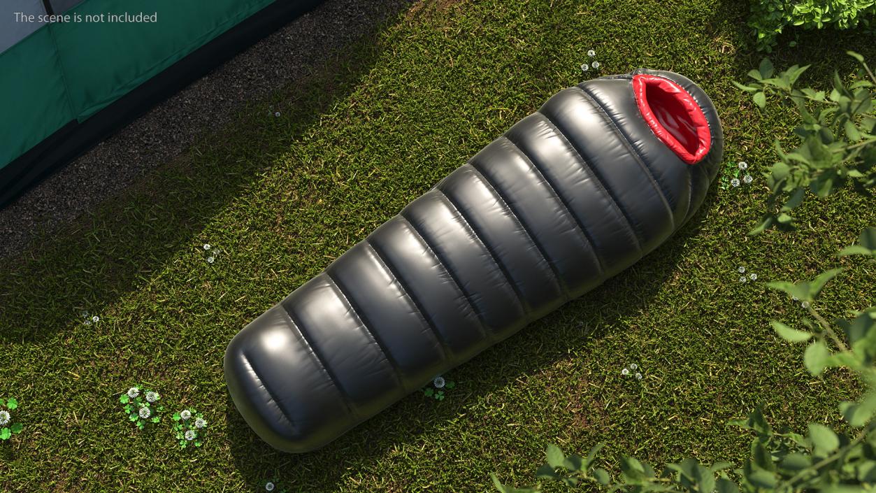 3D Synthetic Fibre Sleeping Bag model