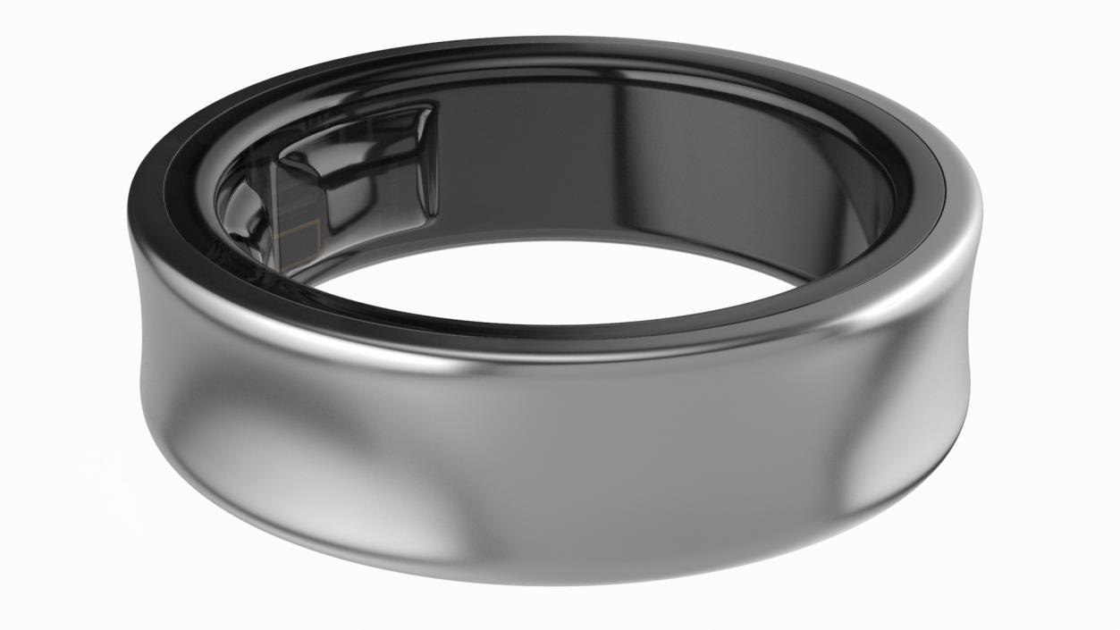 Smart Ring Silver 2 3D model