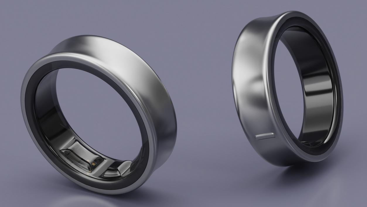 Smart Ring Silver 2 3D model