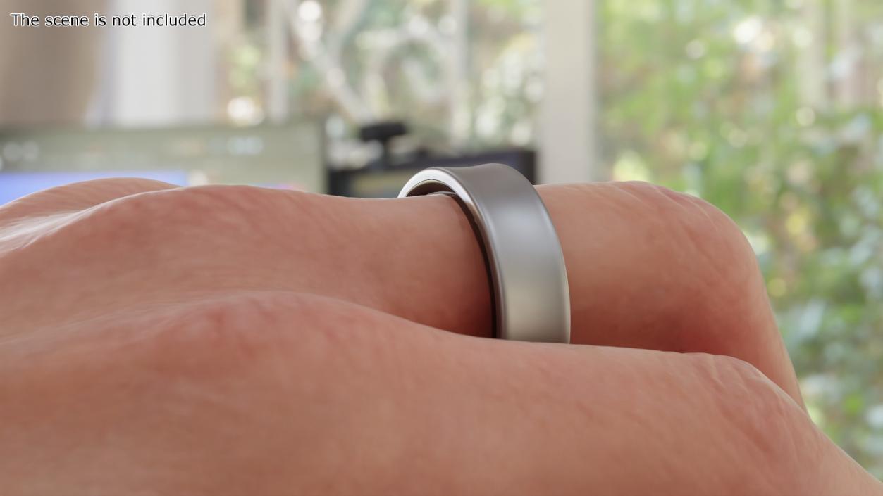 Smart Ring Silver 2 3D model