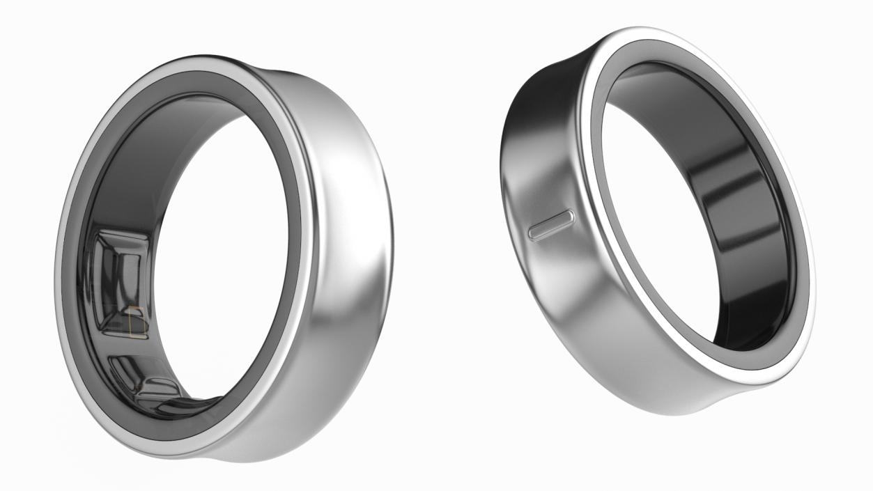 Smart Ring Silver 2 3D model